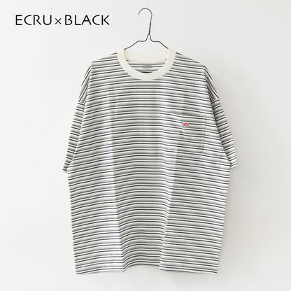 DANTON [ダントン] M BIG SILHOUETTE POCKET T-SHIRT STRIPE [DT-C0402TCB-B] ビッグシルエットポケットTシャツ ストライプ・MEN'S [2026SS]