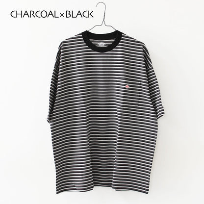 DANTON [ダントン] M BIG SILHOUETTE POCKET T-SHIRT STRIPE [DT-C0402TCB-B] ビッグシルエットポケットTシャツ ストライプ・MEN'S [2026SS]