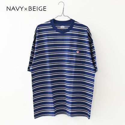 DANTON [ダントン] M BIG SILHOUETTE POCKET T-SHIRT STRIPE [DT-C0402TCB-B] ビッグシルエットポケットTシャツ ストライプ・MEN'S [2026SS]