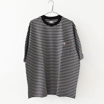 DANTON [ダントン] M BIG SILHOUETTE POCKET T-SHIRT STRIPE [DT-C0402TCB-B] ビッグシルエットポケットTシャツ ストライプ・MEN'S [2026SS]