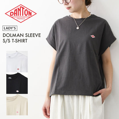 DANTON [ダントン] DOLMAN SLEEVE S/S T-SHIRT [dt-c0403cjj] ドルマンスリーブショートスリーブTシャツ・ドルマンスリーブTシャツ・無地・シンプルTシャツ・コットンTシャツ・ワイドスリーブ・LADY'S [2026SS]