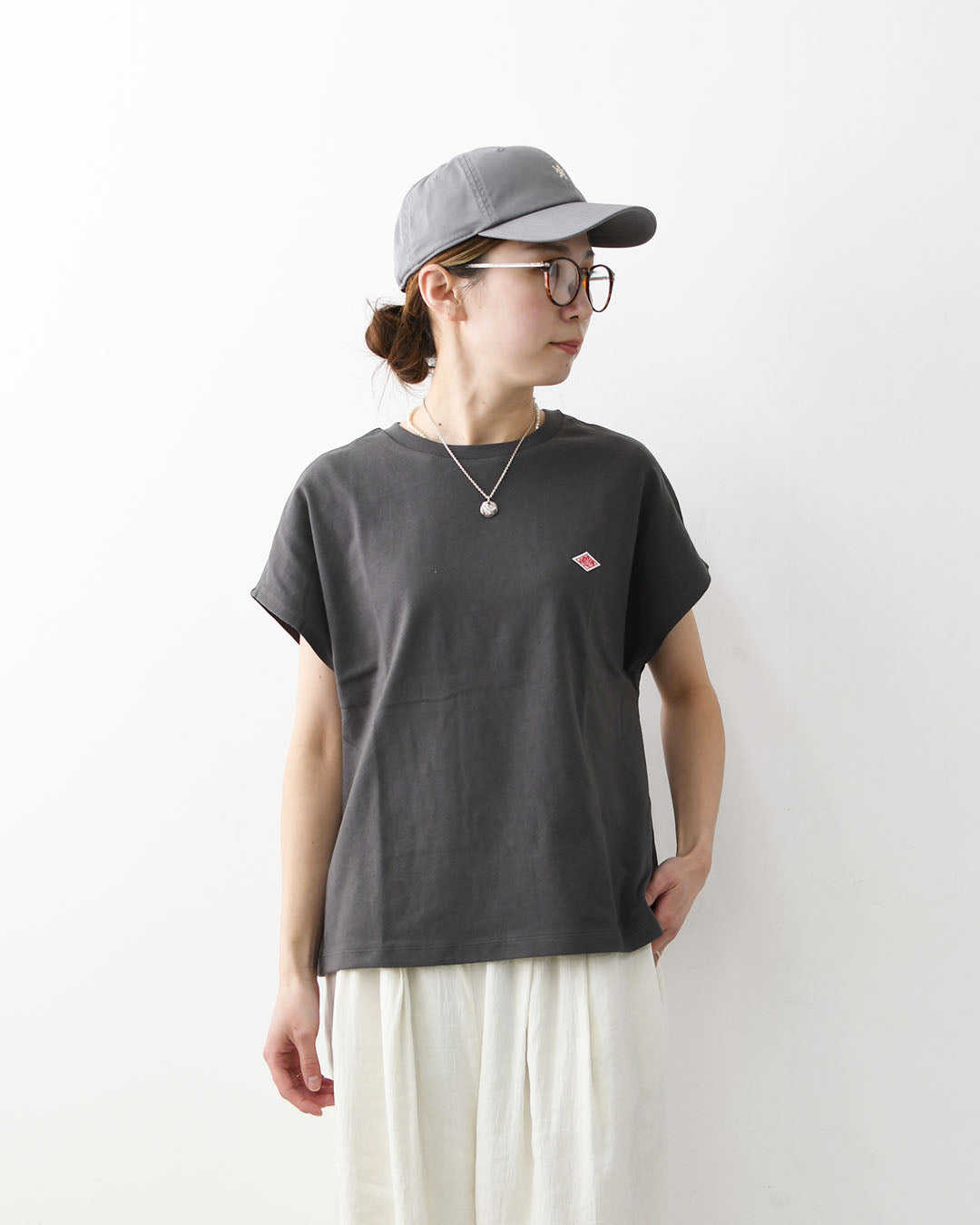 DANTON [ダントン] DOLMAN SLEEVE S/S T-SHIRT [dt-c0403cjj] ドルマンスリーブショートスリーブTシャツ・ドルマンスリーブTシャツ・無地・シンプルTシャツ・コットンTシャツ・ワイドスリーブ・LADY'S [2026SS]