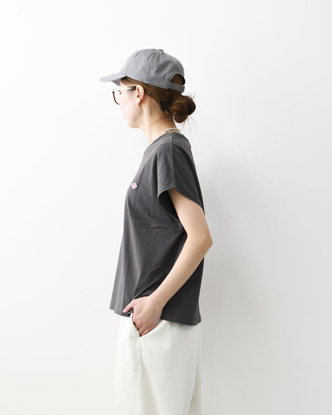 DANTON [ダントン] DOLMAN SLEEVE S/S T-SHIRT [dt-c0403cjj] ドルマンスリーブショートスリーブTシャツ・ドルマンスリーブTシャツ・無地・シンプルTシャツ・コットンTシャツ・ワイドスリーブ・LADY'S [2026SS]