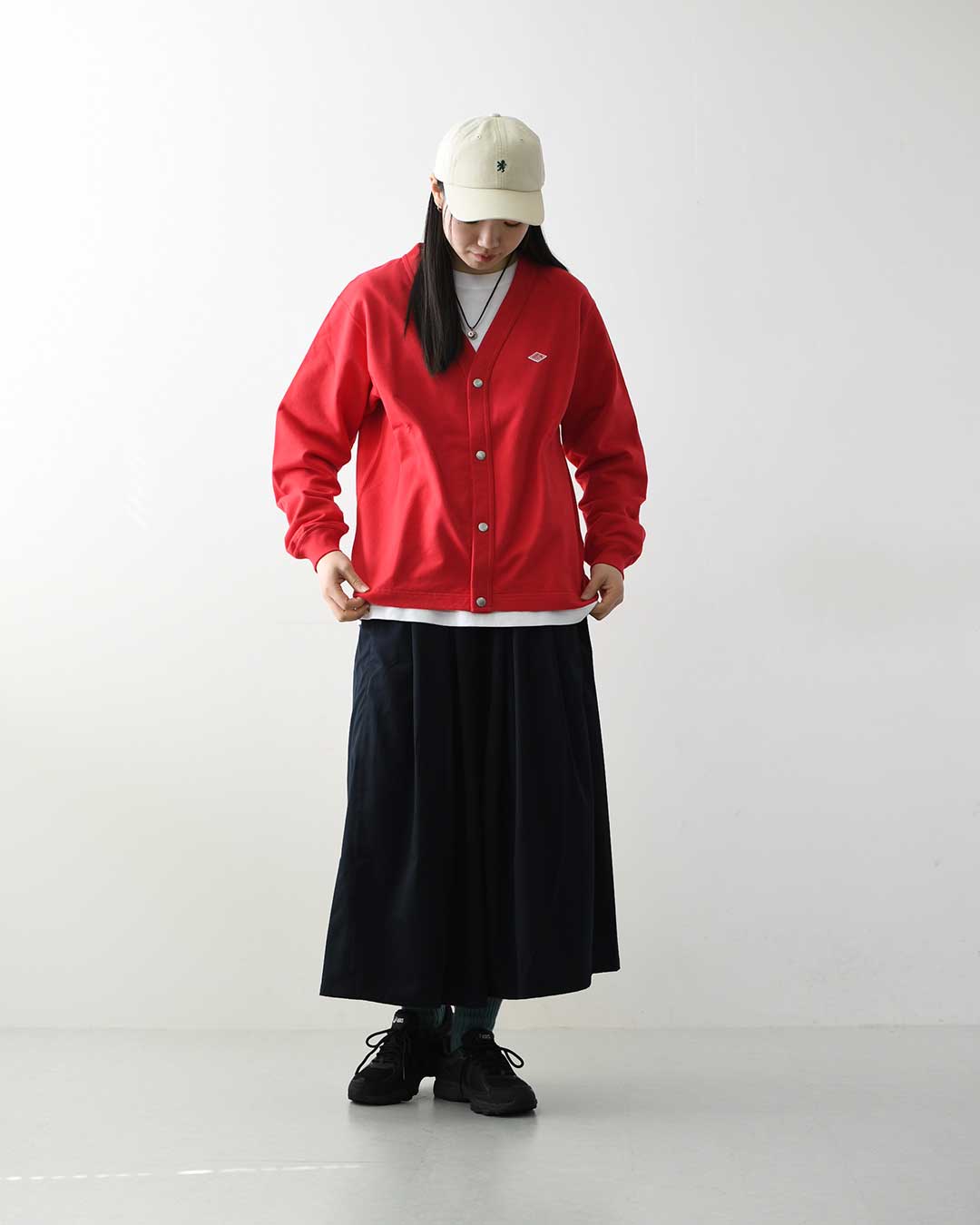 DANTON [ダントン] M COTTON TERRY V-NECK CARDIGAN [DT-C0406CIN] コットンテリーVネックカーディガン・MEN'S[2026SS]