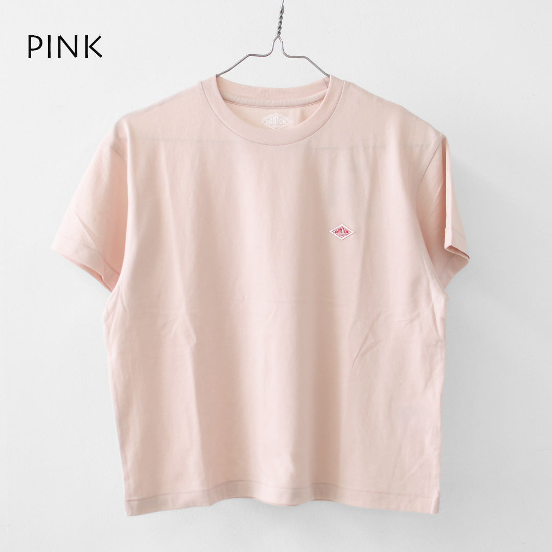 DANTON [ダントン] W SHORT SLEEVE SEMI CROP T-SHIRT PLAIN [DT-C0408CVT] ショートスリーブセミクロップTシャツ 無地 [2026SS]
