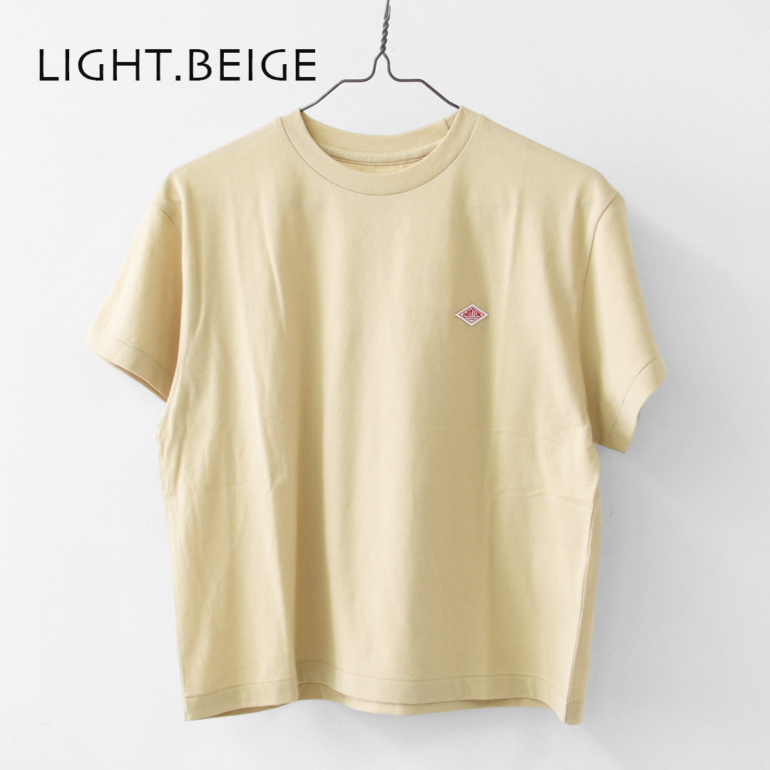 DANTON [ダントン] W SHORT SLEEVE SEMI CROP T-SHIRT PLAIN [DT-C0408CVT] ショートスリーブセミクロップTシャツ 無地 [2026SS]
