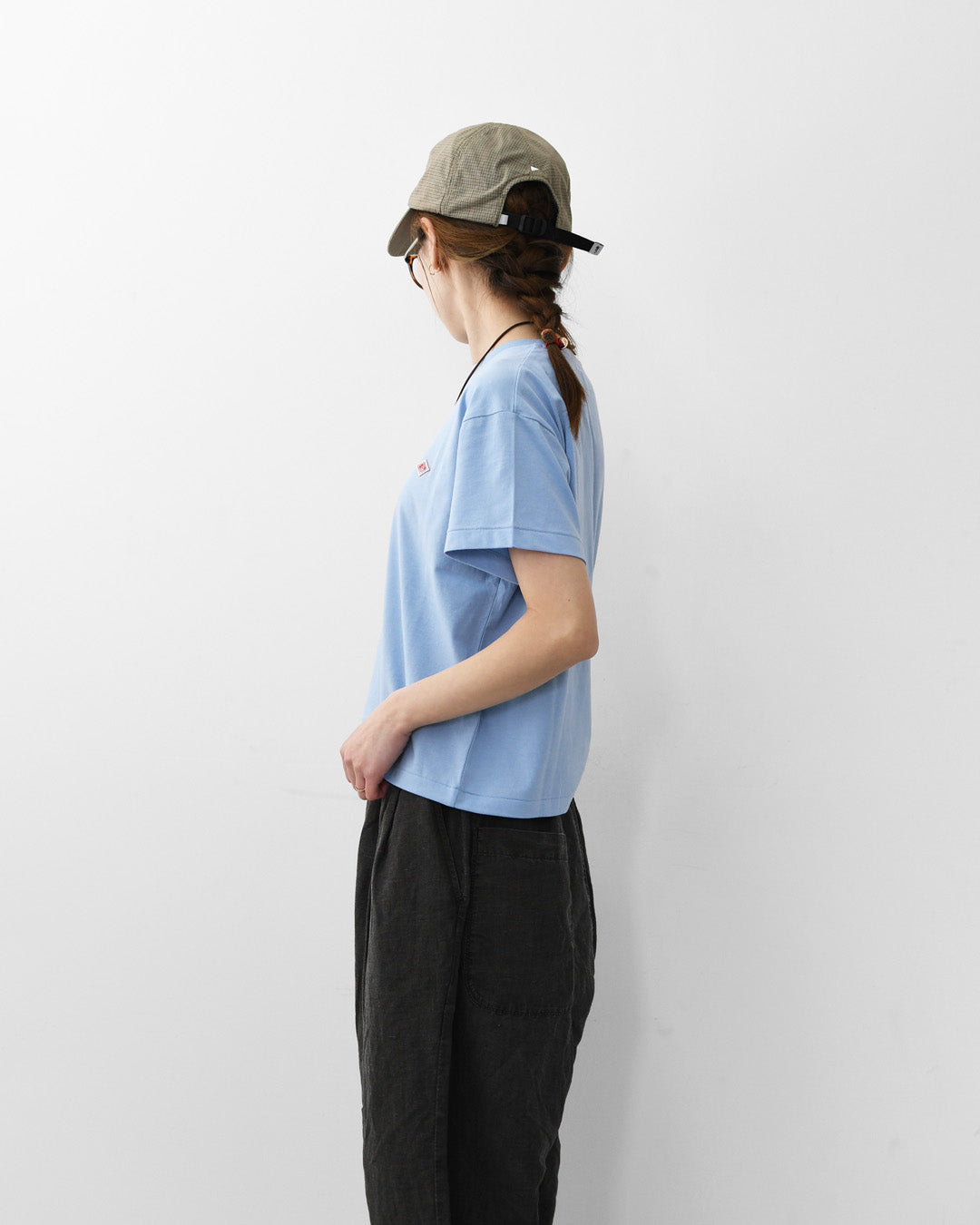DANTON [ダントン] W SHORT SLEEVE SEMI CROP T-SHIRT PLAIN [DT-C0408CVT] ショートスリーブセミクロップTシャツ 無地 [2026SS]