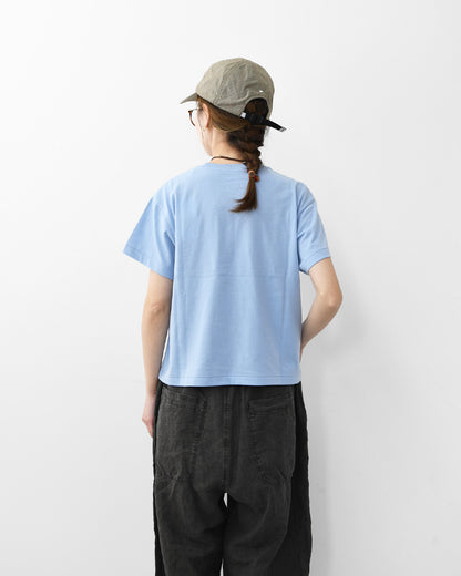 DANTON [ダントン] W SHORT SLEEVE SEMI CROP T-SHIRT PLAIN [DT-C0408CVT] ショートスリーブセミクロップTシャツ 無地 [2026SS]