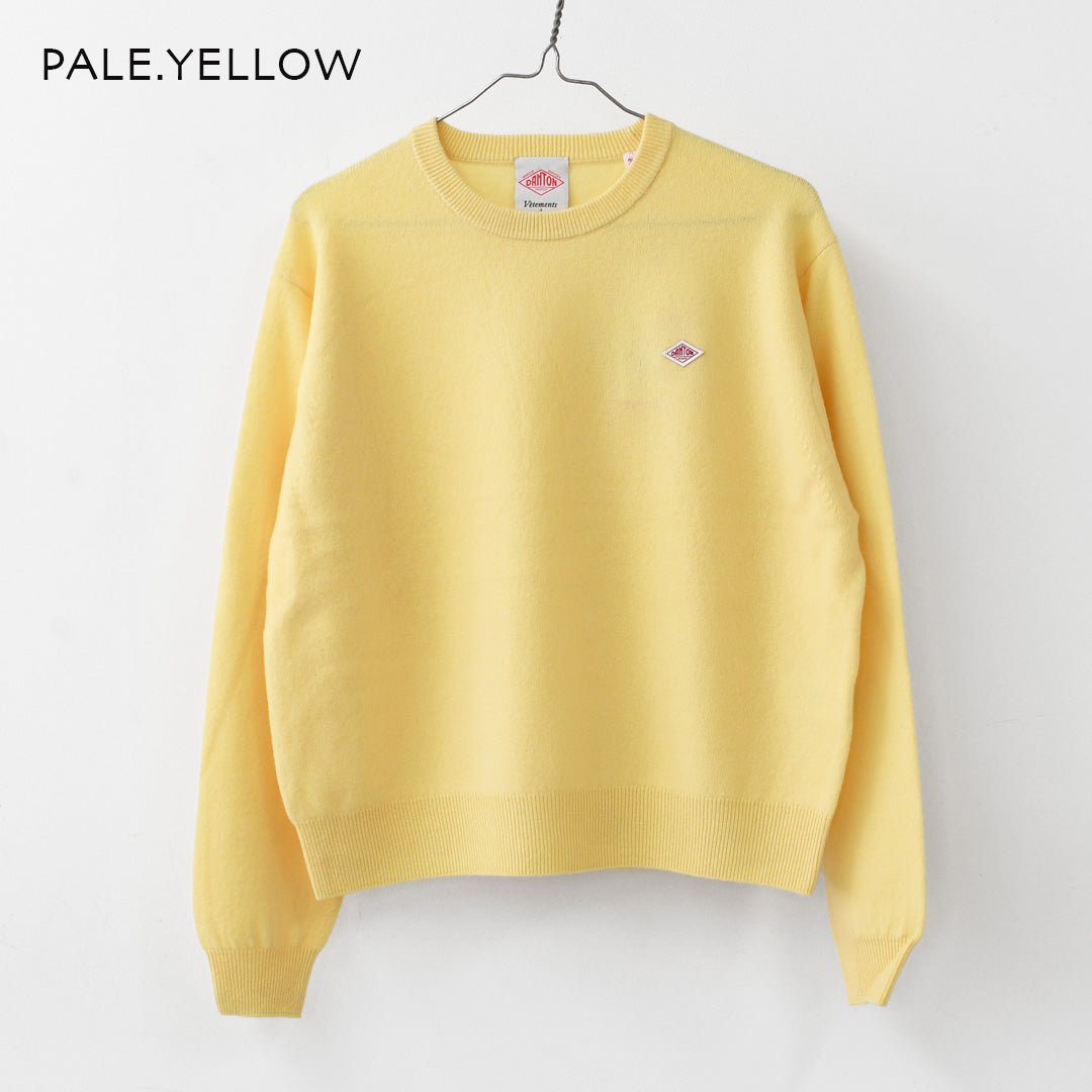 DANTON [ダントン] W LAMBSWOOL CREW NECK KNIT PULLOVER [DT-D0027LMW]ラムズウールクルーネックニットプルオーバー [2026AW]