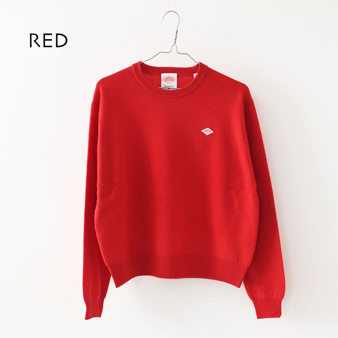 DANTON [ダントン] W LAMBSWOOL CREW NECK KNIT PULLOVER [DT-D0027LMW]ラムズウールクルーネックニットプルオーバー [2025AW]