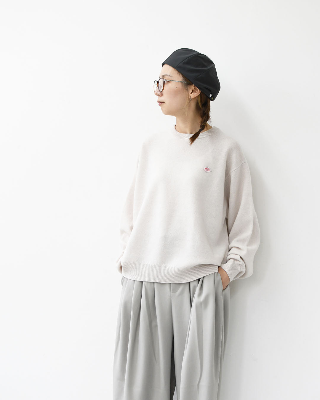 DANTON [ダントン] W LAMBSWOOL CREW NECK KNIT PULLOVER [DT-D0027LMW]ラムズウールクルーネックニットプルオーバー [2025AW]