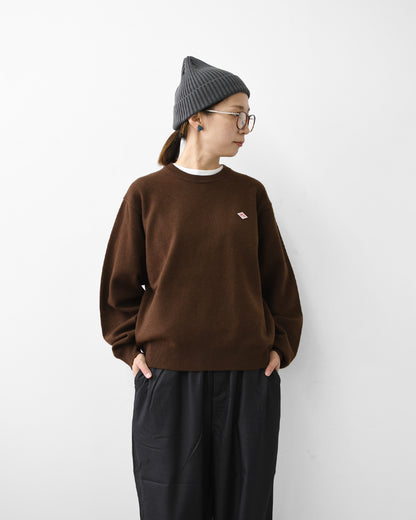 DANTON [ダントン] W LAMBSWOOL CREW NECK KNIT PULLOVER [DT-D0027LMW]ラムズウールクルーネックニットプルオーバー [2026AW]