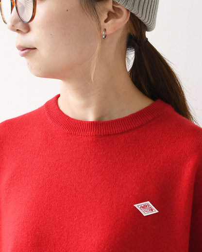 DANTON [ダントン] W LAMBSWOOL CREW NECK KNIT PULLOVER [DT-D0027LMW]ラムズウールクルーネックニットプルオーバー [2025AW]