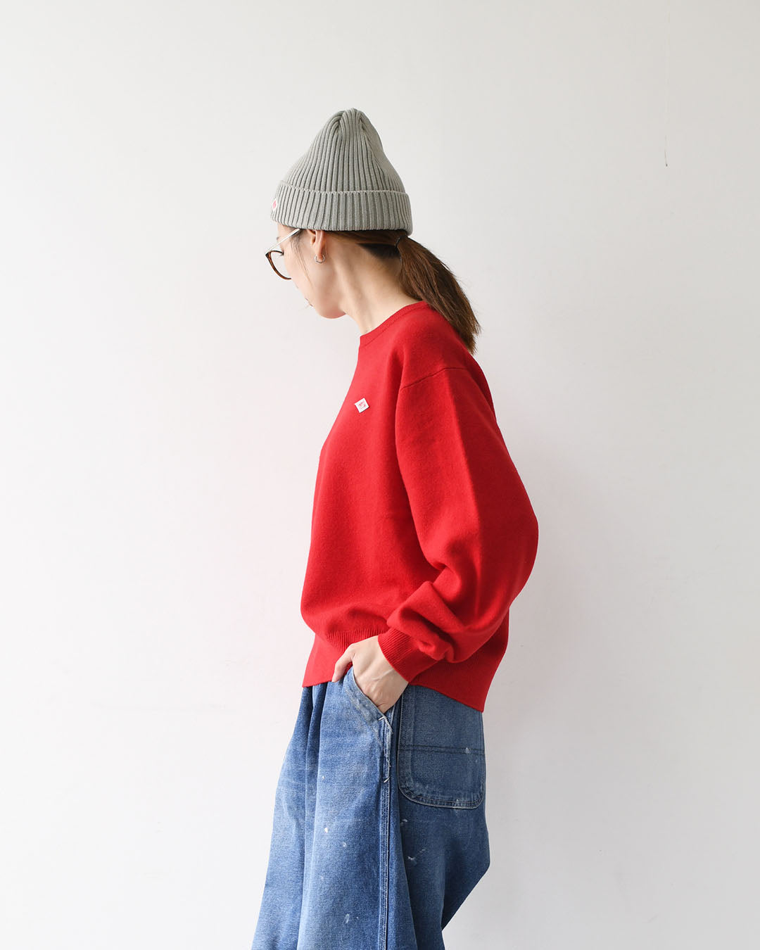 DANTON [ダントン] W LAMBSWOOL CREW NECK KNIT PULLOVER [DT-D0027LMW]ラムズウールクルーネックニットプルオーバー [2025AW]