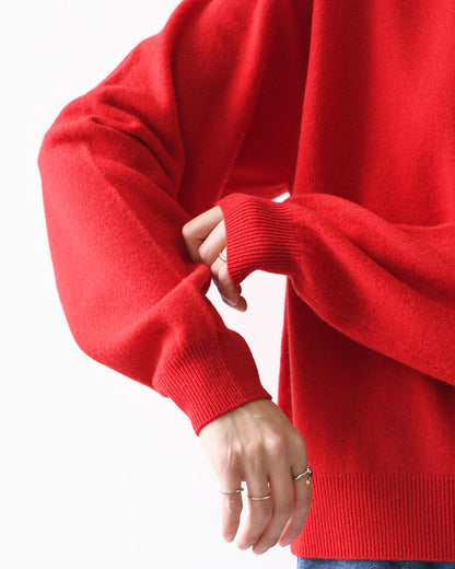 DANTON [ダントン] W LAMBSWOOL CREW NECK KNIT PULLOVER [DT-D0027LMW]ラムズウールクルーネックニットプルオーバー [2025AW]