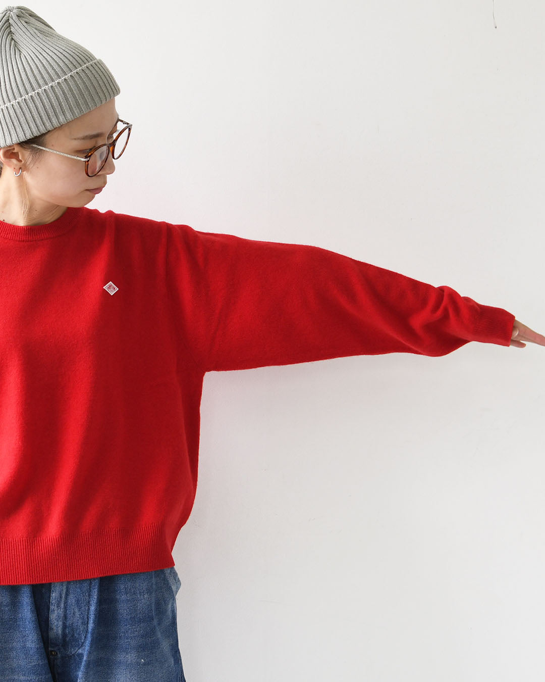 DANTON [ダントン] W LAMBSWOOL CREW NECK KNIT PULLOVER [DT-D0027LMW]ラムズウールクルーネックニットプルオーバー [2025AW]