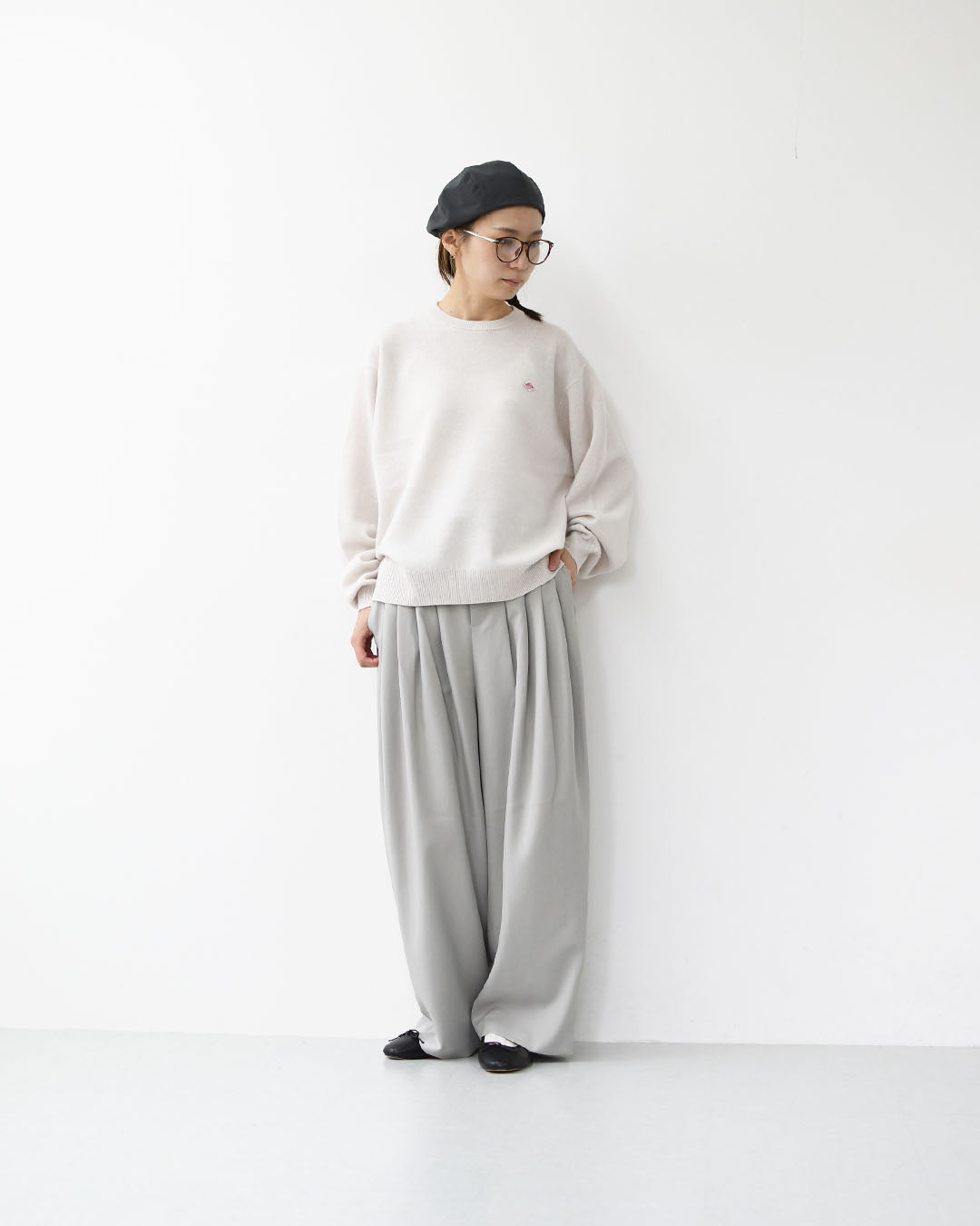 DANTON [ダントン] W LAMBSWOOL CREW NECK KNIT PULLOVER [DT-D0027LMW]ラムズウールクルーネックニットプルオーバー [2025AW]