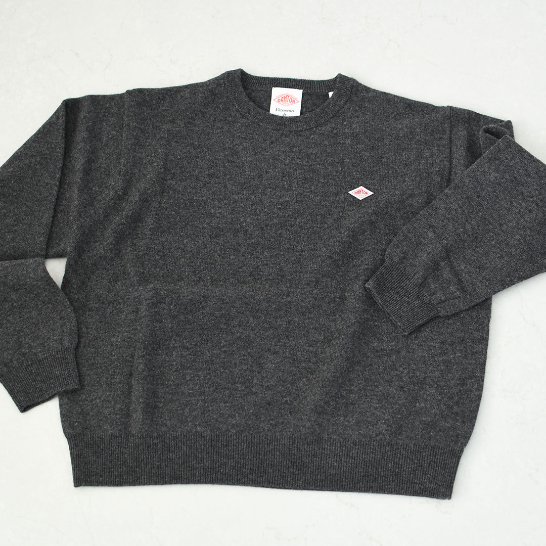 DANTON [ダントン] W LAMBSWOOL CREW NECK KNIT PULLOVER [DT-D0027LMW]ラムズウールクルーネックニットプルオーバー [2025AW]