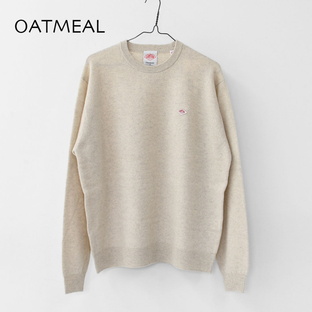 DANTON [ダントン] M LAMBSWOOL CREW NECK KNIT PULLOVER [DT-D0028LMW] ラムズウールクルーネックニットプルオーバー・MEN'S [2025AW]