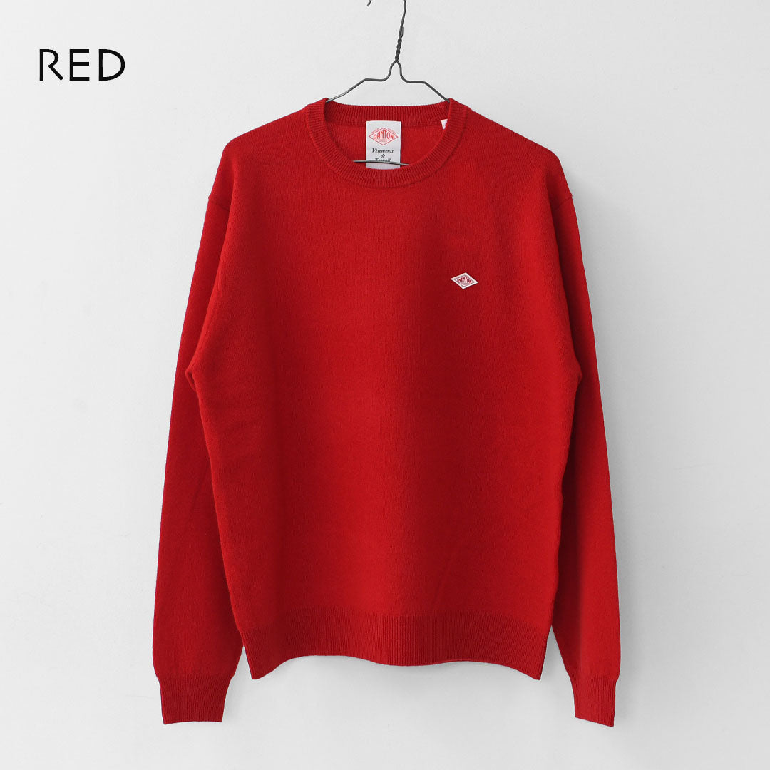 DANTON [ダントン] M LAMBSWOOL CREW NECK KNIT PULLOVER [DT-D0028LMW] ラムズウールクルーネックニットプルオーバー・MEN'S [2025AW]