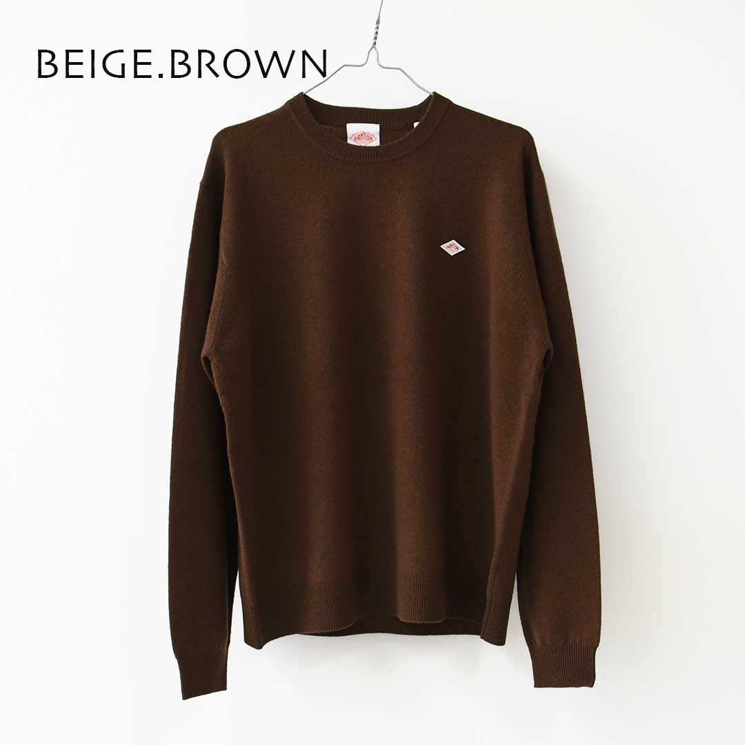 DANTON [ダントン] M LAMBSWOOL CREW NECK KNIT PULLOVER [DT-D0028LMW] ラムズウールクルーネックニットプルオーバー・MEN'S [2026AW]