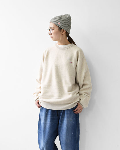 DANTON [ダントン] M LAMBSWOOL CREW NECK KNIT PULLOVER [DT-D0028LMW] ラムズウールクルーネックニットプルオーバー・MEN'S [2025AW]