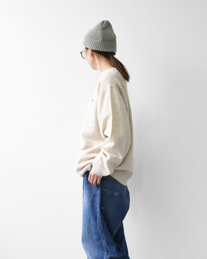 DANTON [ダントン] M LAMBSWOOL CREW NECK KNIT PULLOVER [DT-D0028LMW] ラムズウールクルーネックニットプルオーバー・MEN'S [2025AW]