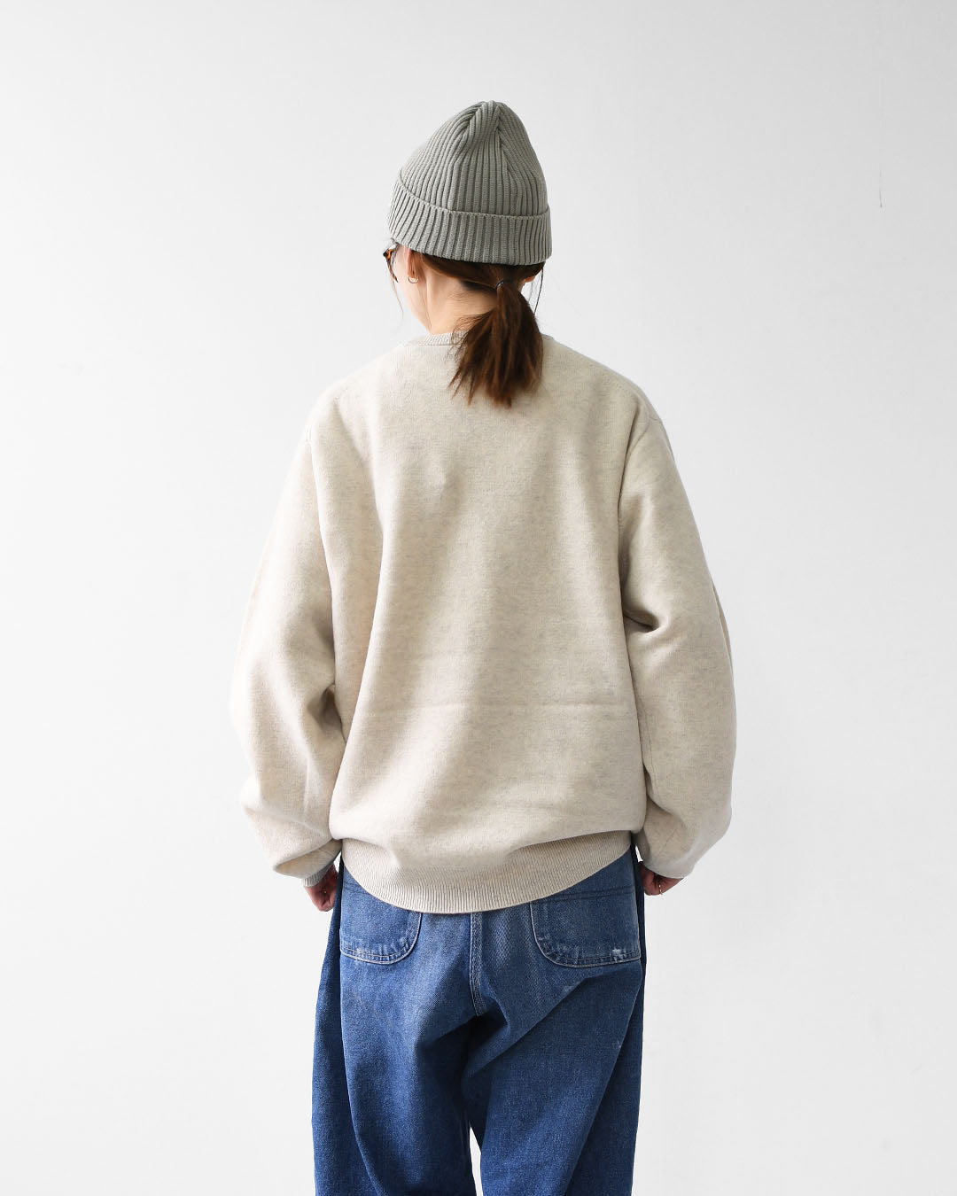 DANTON [ダントン] M LAMBSWOOL CREW NECK KNIT PULLOVER [DT-D0028LMW] ラムズウールクルーネックニットプルオーバー・MEN'S [2025AW]