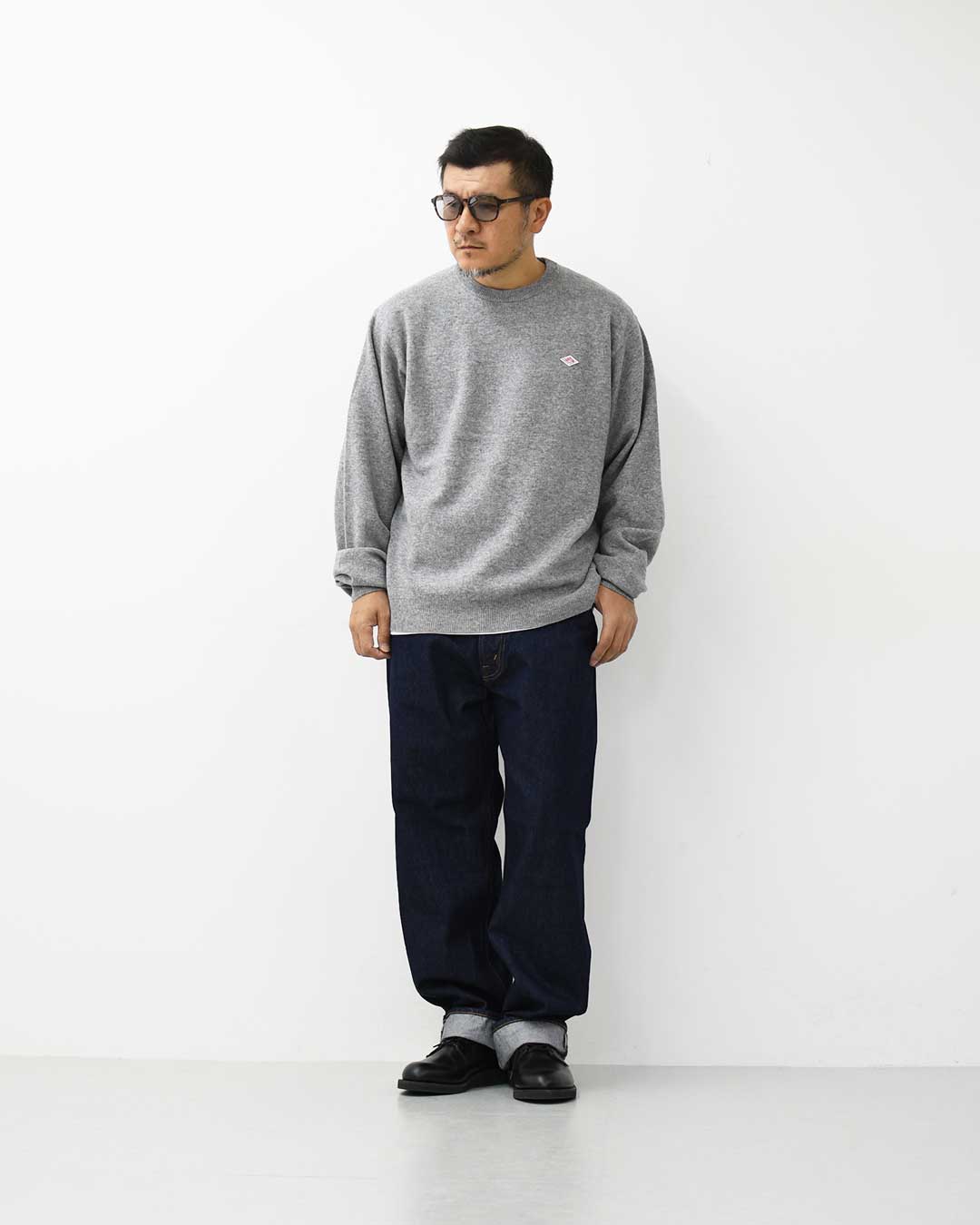 DANTON [ダントン] M LAMBSWOOL CREW NECK KNIT PULLOVER [DT-D0028LMW] ラムズウールクルーネックニットプルオーバー・MEN'S [2026AW]