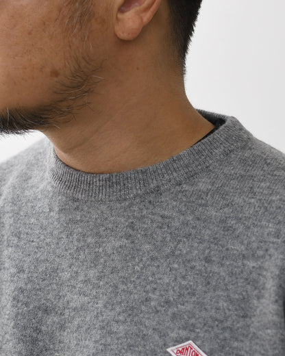 DANTON [ダントン] M LAMBSWOOL CREW NECK KNIT PULLOVER [DT-D0028LMW] ラムズウールクルーネックニットプルオーバー・MEN'S [2026AW]