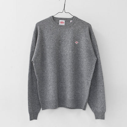 DANTON [ダントン] M LAMBSWOOL CREW NECK KNIT PULLOVER [DT-D0028LMW] ラムズウールクルーネックニットプルオーバー・MEN'S [2026AW]