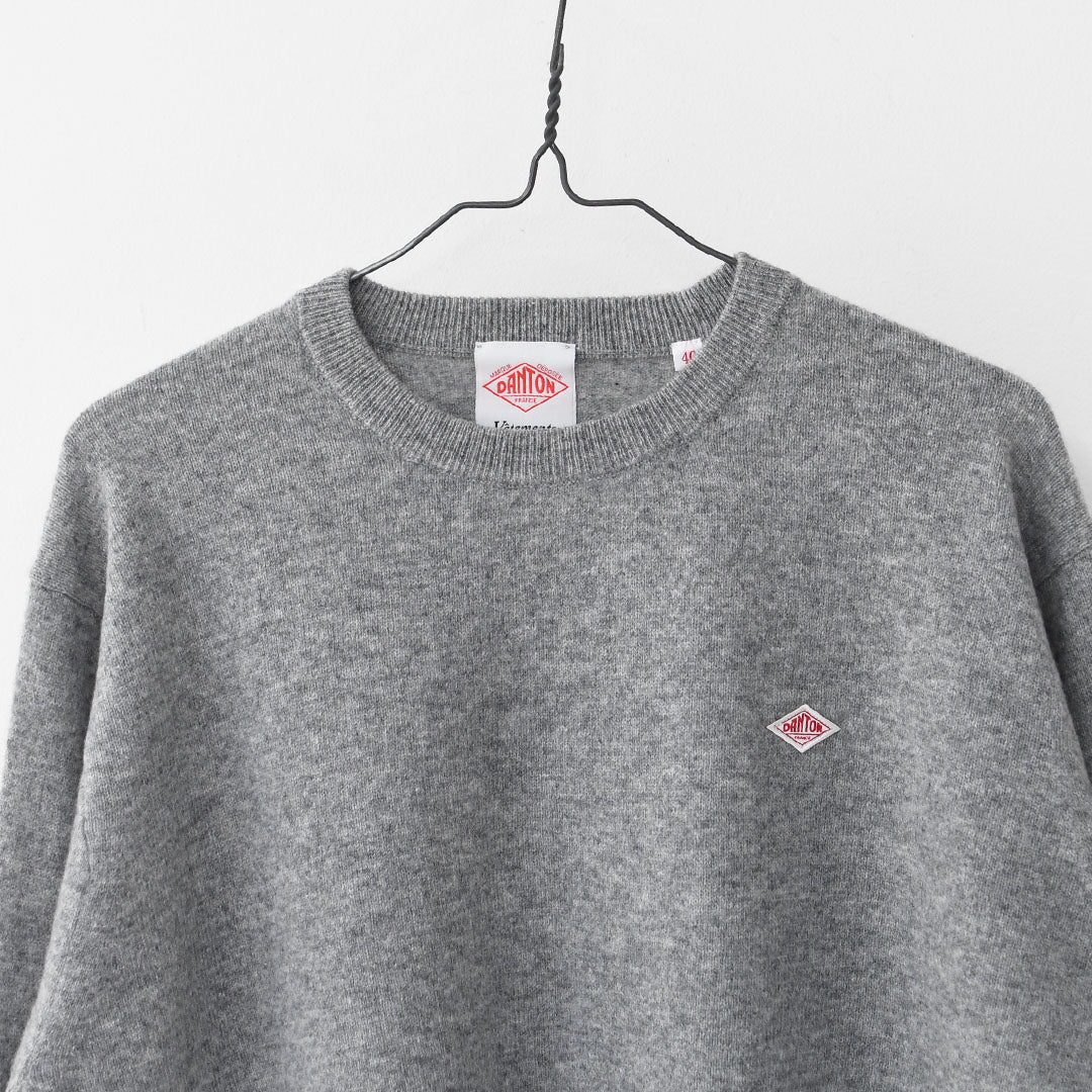 DANTON [ダントン] M LAMBSWOOL CREW NECK KNIT PULLOVER [DT-D0028LMW] ラムズウールクルーネックニットプルオーバー・MEN'S [2026AW]