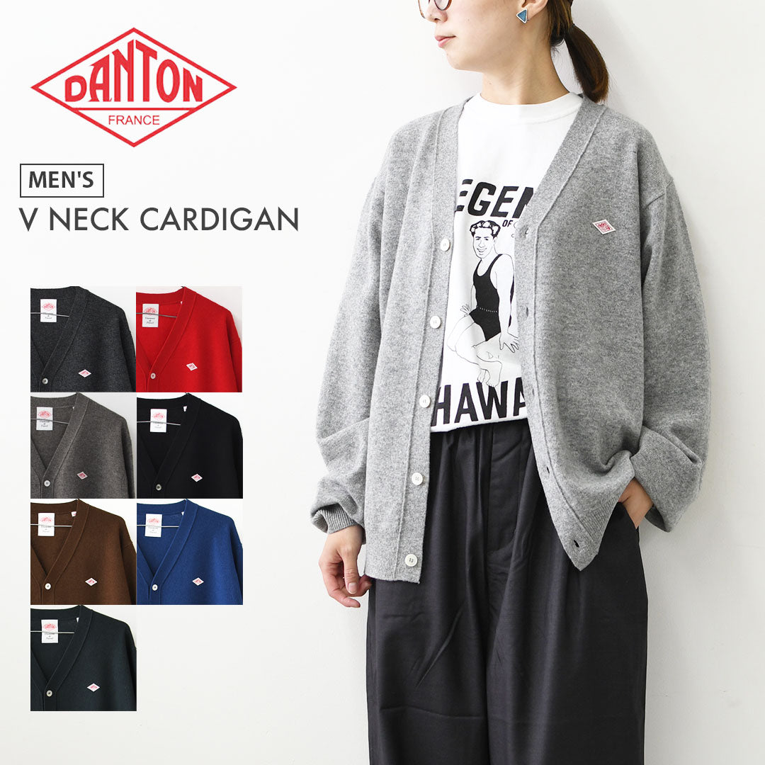 DANTON [ダントン] M V NECK CARDIGAN [DT-D0030LMW] Vネックカーディガン・MEN'S [2026AW]