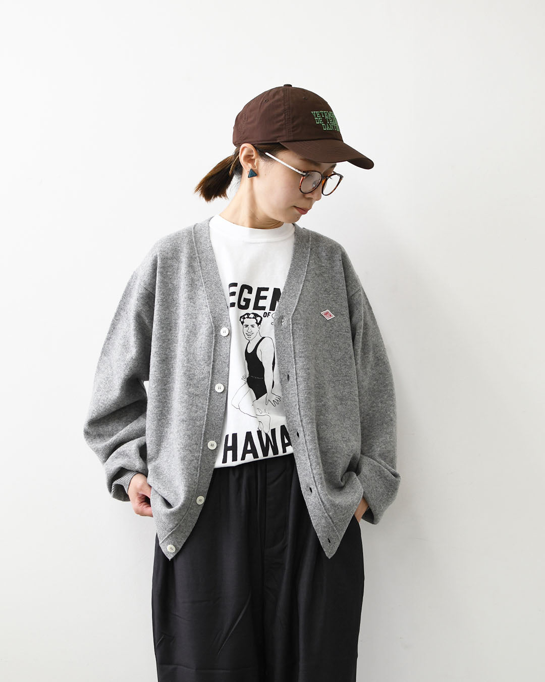 DANTON [ダントン] M V NECK CARDIGAN [DT-D0030LMW] Vネックカーディガン・MEN'S [2026AW]