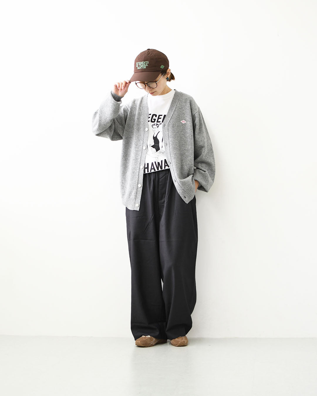 DANTON [ダントン] M V NECK CARDIGAN [DT-D0030LMW] Vネックカーディガン・MEN'S [2026AW]