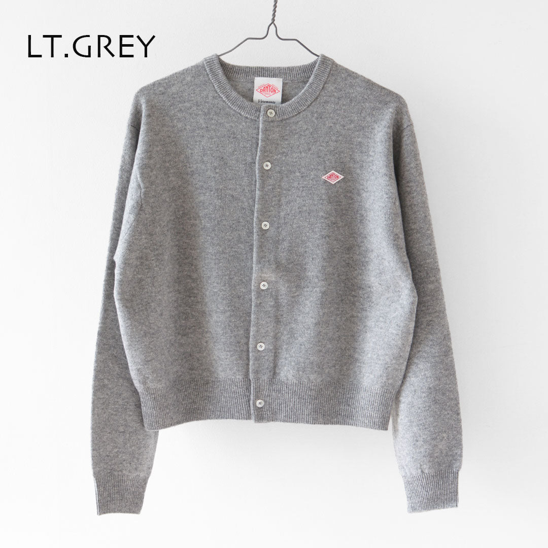 DANTON [ダントン] W LAMBSWOOL CREW NECK KNIT CARDIGAN [DT-D0031LMW] ラムウールクルーネックニットカーディガン [2025AW]