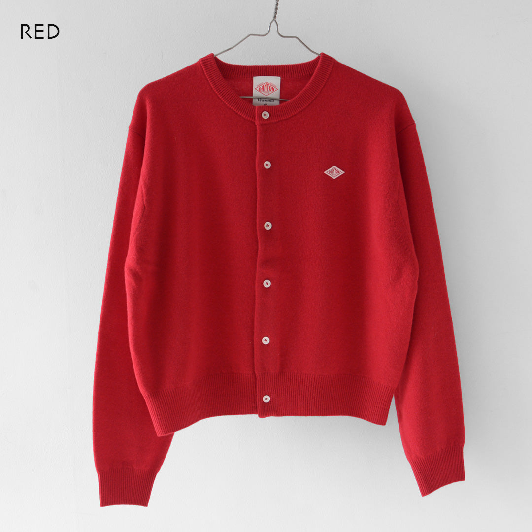 DANTON [ダントン] W LAMBSWOOL CREW NECK KNIT CARDIGAN [DT-D0031LMW] ラムウールクルーネックニットカーディガン [2026AW]