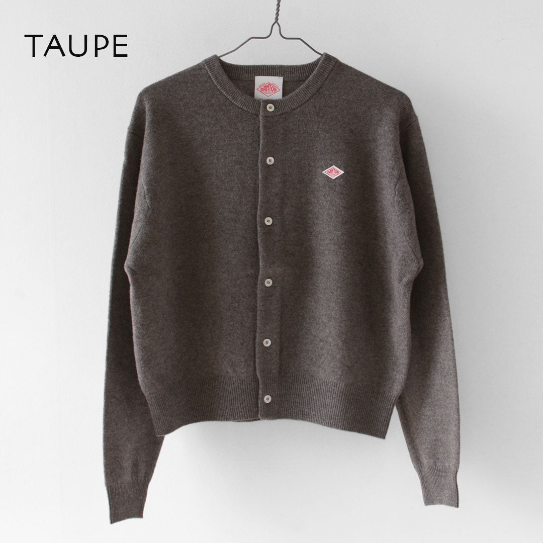 DANTON [ダントン] W LAMBSWOOL CREW NECK KNIT CARDIGAN [DT-D0031LMW] ラムウールクルーネックニットカーディガン [2025AW]