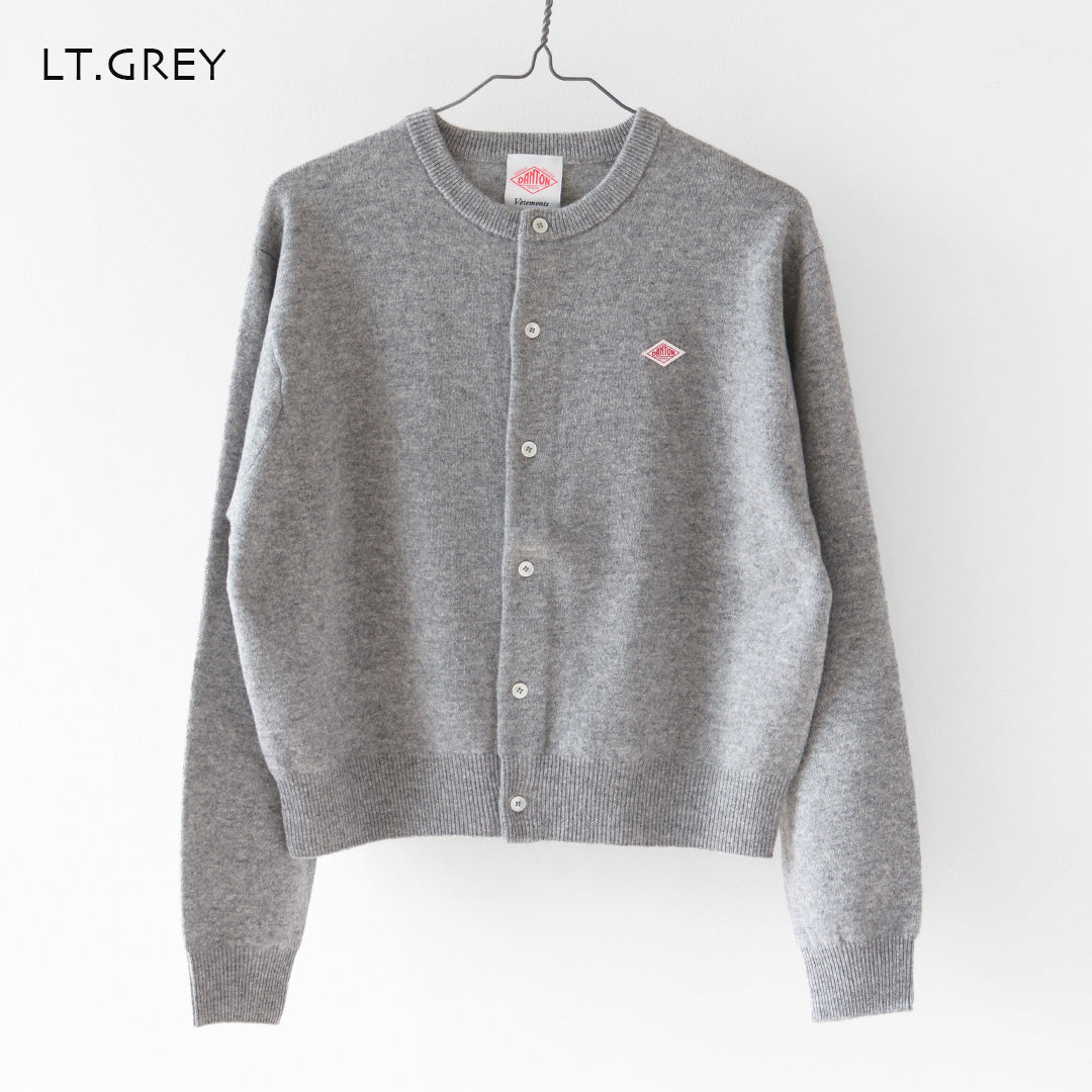 DANTON [ダントン] W LAMBSWOOL CREW NECK KNIT CARDIGAN [DT-D0031LMW] ラムウールクルーネックニットカーディガン [2026AW]