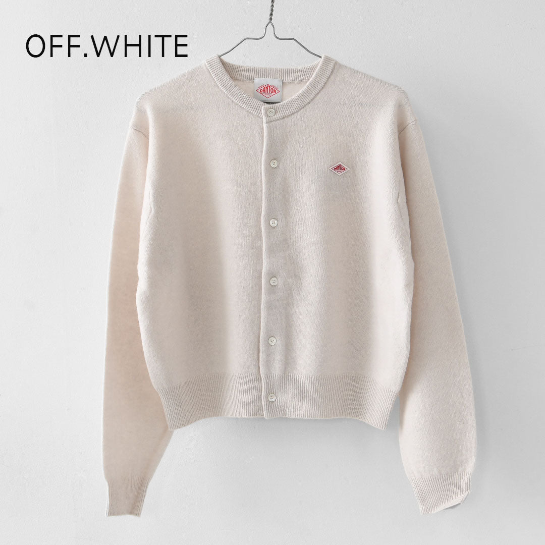 DANTON [ダントン] W LAMBSWOOL CREW NECK KNIT CARDIGAN [DT-D0031LMW] ラムウールクルーネックニットカーディガン [2025AW]