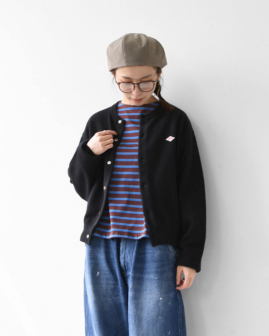 DANTON [ダントン] W LAMBSWOOL CREW NECK KNIT CARDIGAN [DT-D0031LMW] ラムウールクルーネックニットカーディガン [2025AW]