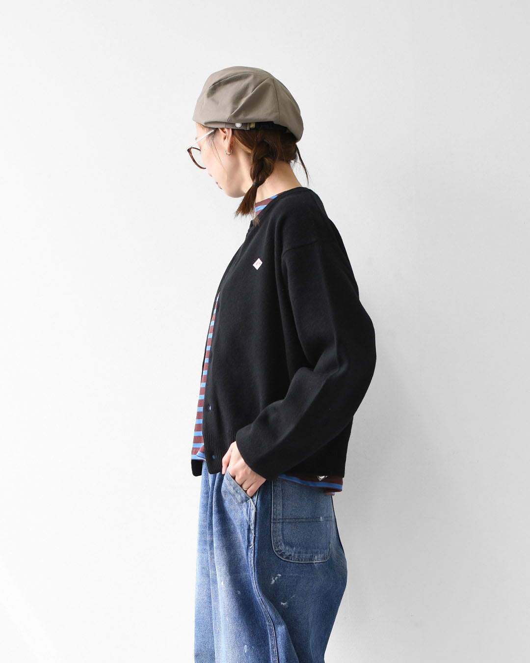 DANTON [ダントン] W LAMBSWOOL CREW NECK KNIT CARDIGAN [DT-D0031LMW] ラムウールクルーネックニットカーディガン [2025AW]