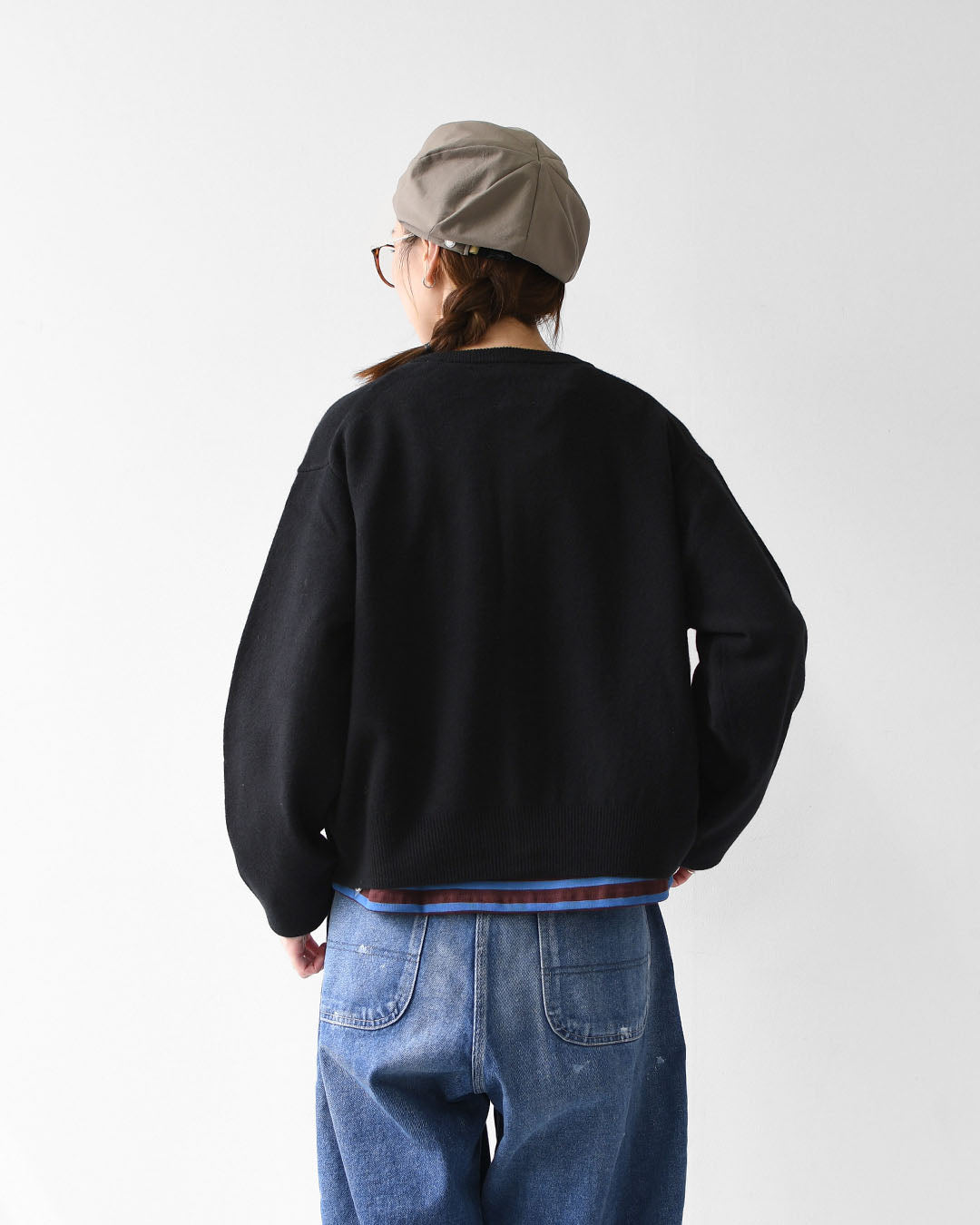DANTON [ダントン] W LAMBSWOOL CREW NECK KNIT CARDIGAN [DT-D0031LMW] ラムウールクルーネックニットカーディガン [2025AW]