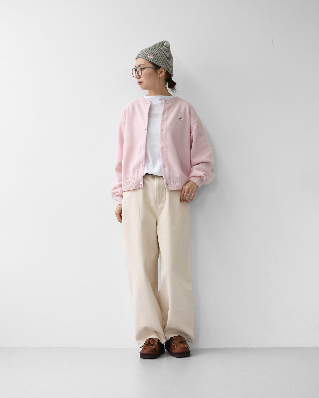 DANTON [ダントン] W LAMBSWOOL CREW NECK KNIT CARDIGAN [DT-D0031LMW] ラムウールクルーネックニットカーディガン [2025AW]