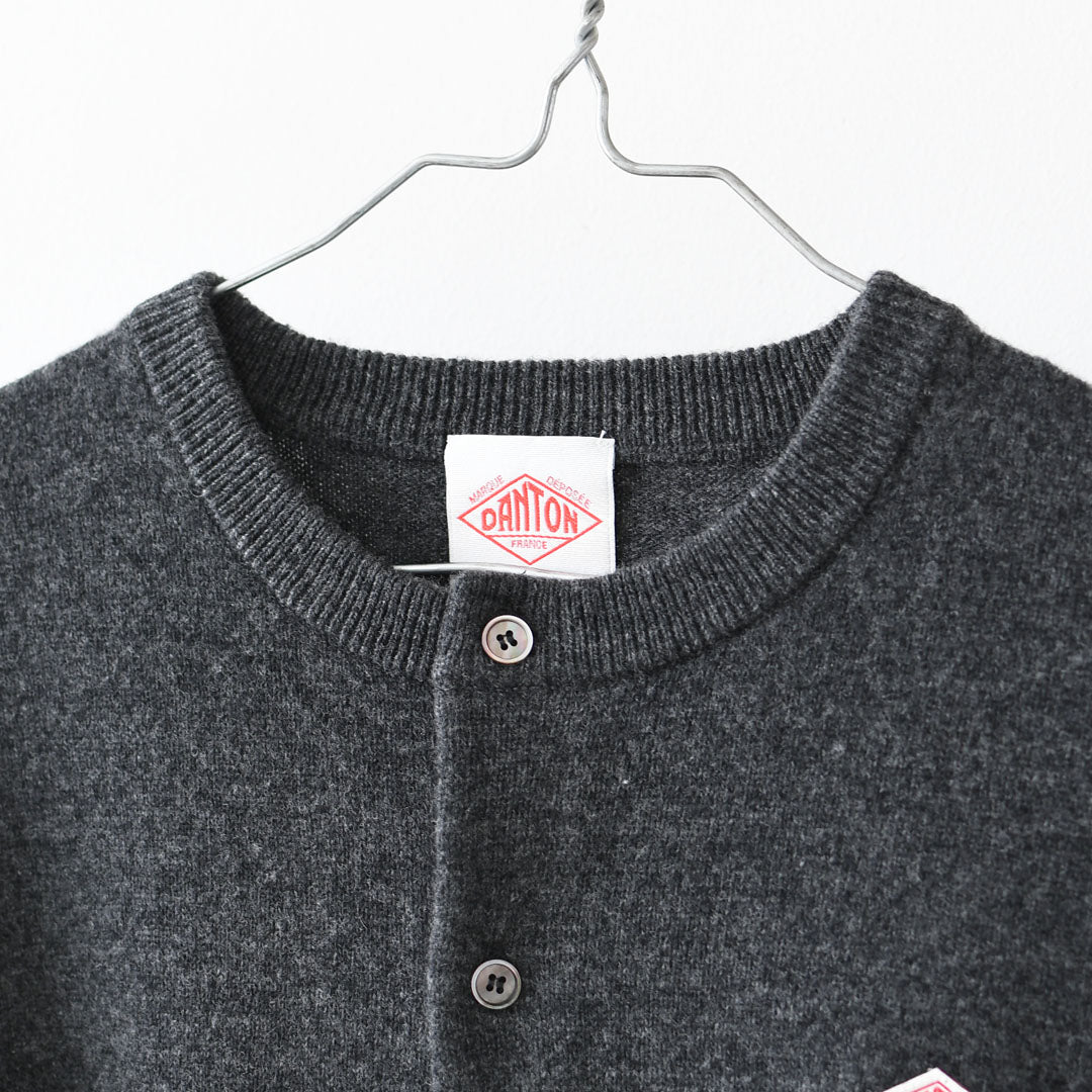 DANTON [ダントン] W LAMBSWOOL CREW NECK KNIT CARDIGAN [DT-D0031LMW] ラムウールクルーネックニットカーディガン [2025AW]
