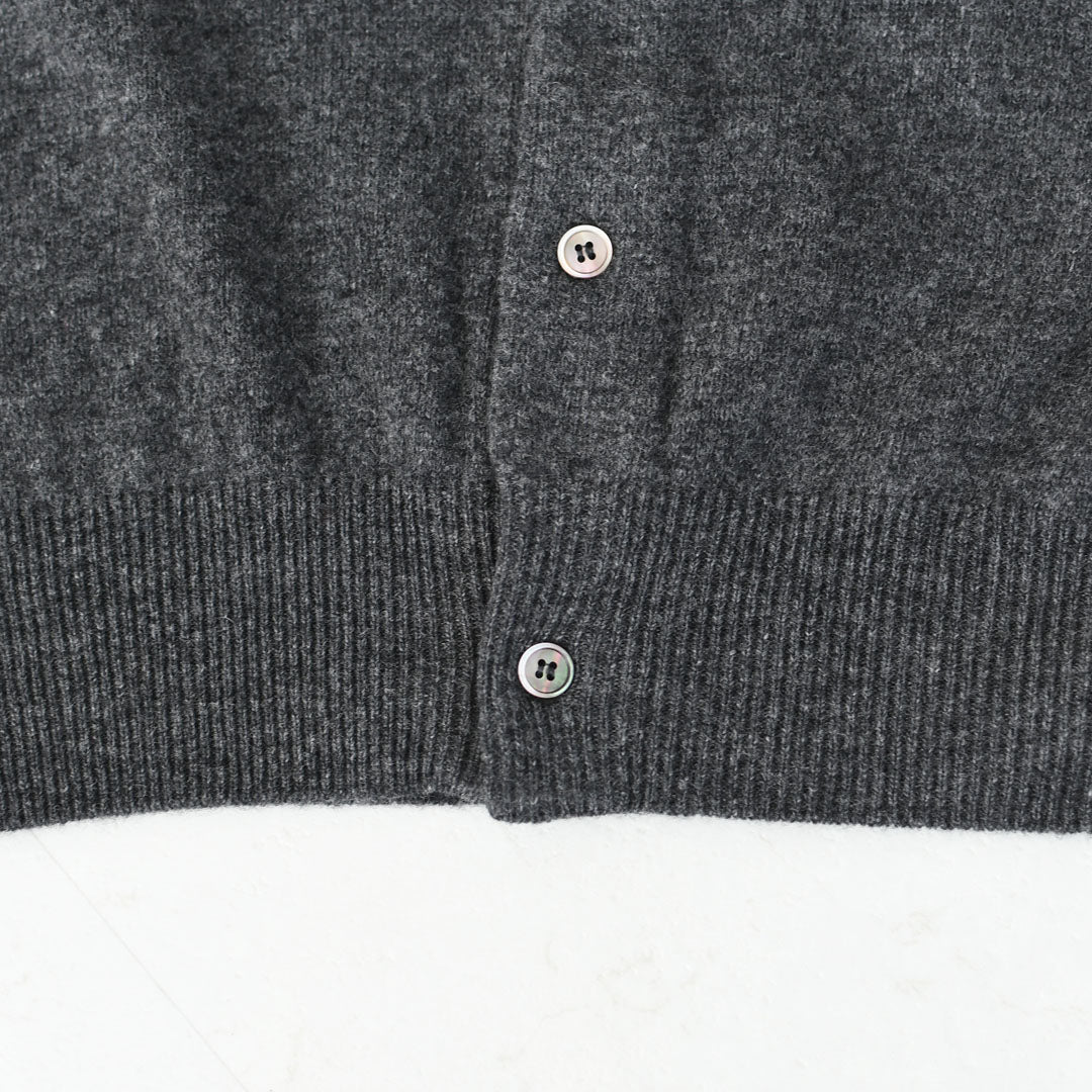 DANTON [ダントン] W LAMBSWOOL CREW NECK KNIT CARDIGAN [DT-D0031LMW] ラムウールクルーネックニットカーディガン [2025AW]