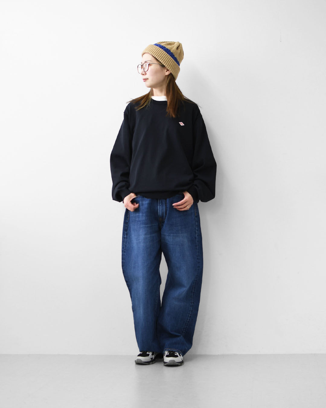 DANTON [ダントン] M Jersey Knit Crew Neck Pullover [DT-D0136YSD] ジャージーニットクルーネックプルオーバー・ニット・プルオーバーニット・ハイゲージニット・シンプル・ロゴ・MEN'S [2026SS]