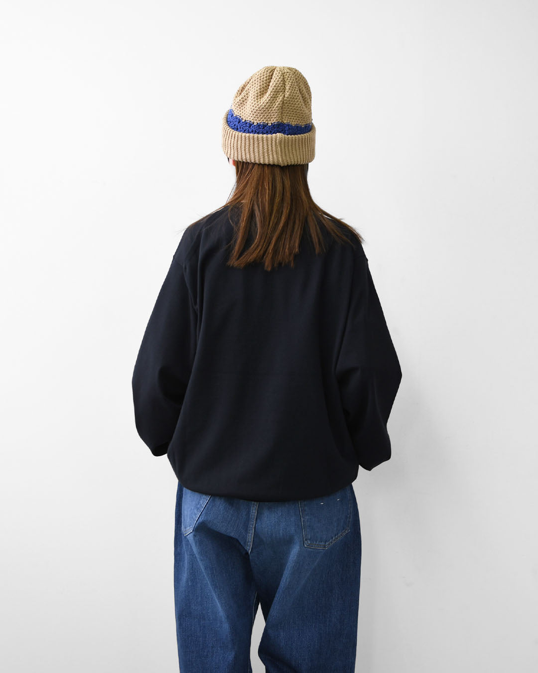 DANTON [ダントン] M Jersey Knit Crew Neck Pullover [DT-D0136YSD] ジャージーニットクルーネックプルオーバー・ニット・プルオーバーニット・ハイゲージニット・シンプル・ロゴ・MEN'S [2026SS]