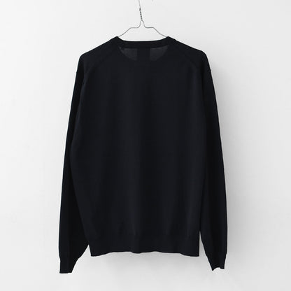 DANTON [ダントン] M Jersey Knit Crew Neck Pullover [DT-D0136YSD] ジャージーニットクルーネックプルオーバー・ニット・プルオーバーニット・ハイゲージニット・シンプル・ロゴ・MEN'S [2026SS]