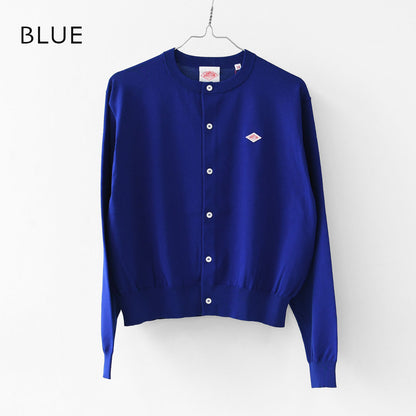 DANTON [ダントン] W Jersey Knit Crew Neck Cardigan [DT-D0137YSD] ジャージーニットクルーネックカーディガン・ニットカーディガン・ハイゲージニット・クルーネック・シンプル・ロゴ・LADY'S [2026SS]